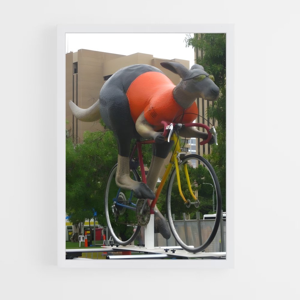 Poster L'Éléphant Cycliste – affiche Cyclisme (vue 3)